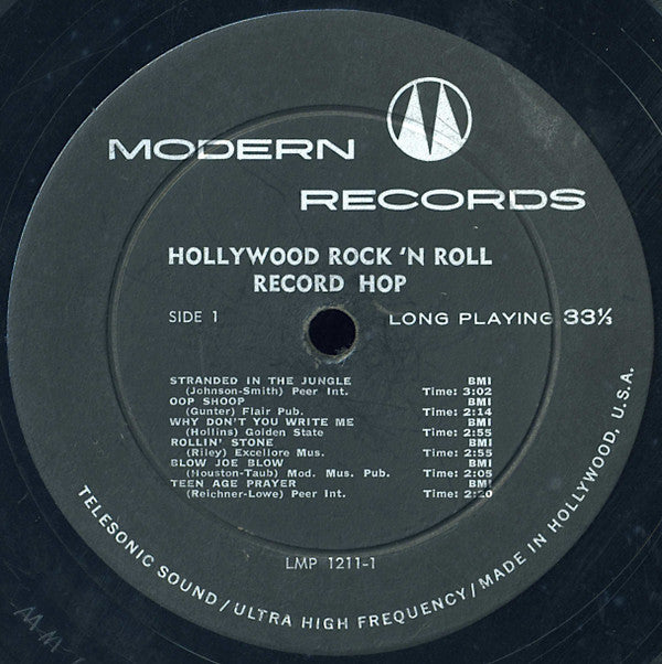 Various - Hollywood Rock 'N Roll Record Hop - LP