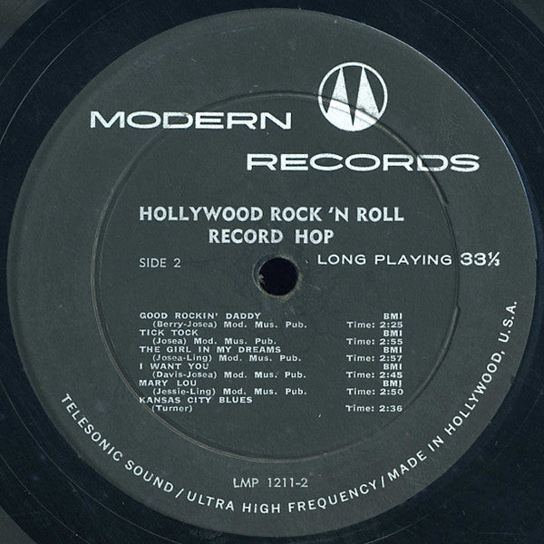 Various - Hollywood Rock 'N Roll Record Hop - LP
