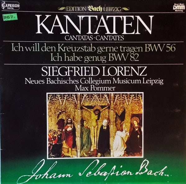 Siegfried Lorenz, Neues Bachisches Collegium Musicum Leipzig ; Max Pommer / Johann Sebastian Bach - Kantaten (Cantatas ∙ Cantates) - LP
