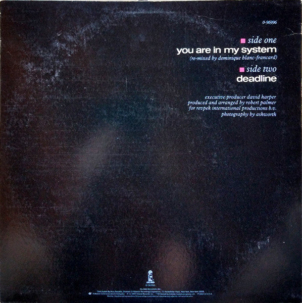 Robert Palmer - You Are In My System - LP