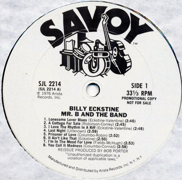 Billy Eckstine - Mister B. And The Band - LP