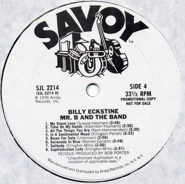 Billy Eckstine - Mister B. And The Band - LP