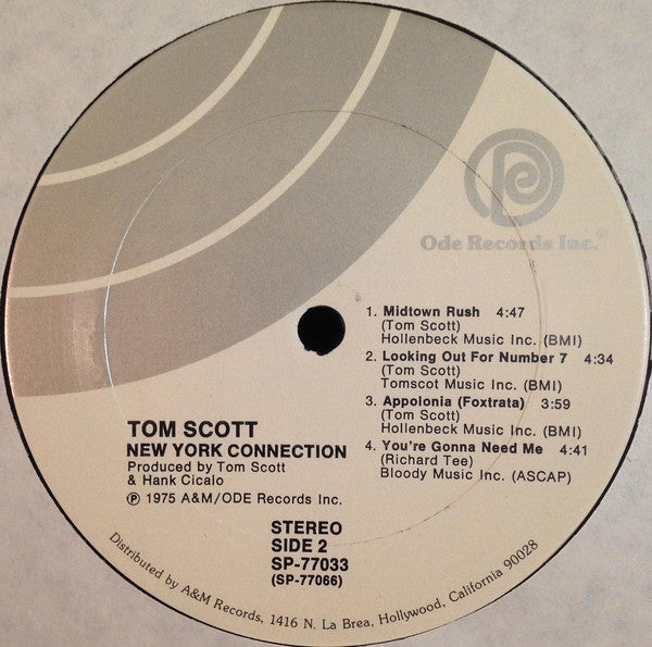 Tom Scott - New York Connection - LP