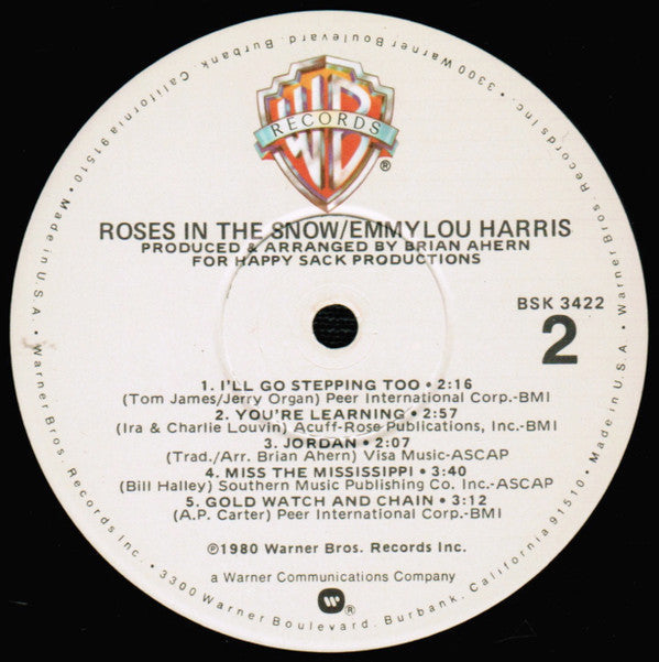 Emmylou Harris - Roses In The Snow - LP