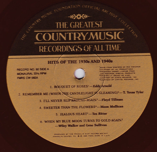 Various - Hits Of The 1930s And 1940s - LP