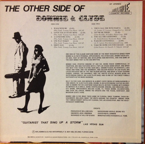 Bonnie & Clyde  - The Other Side Of Bonnie & Clyde - LP