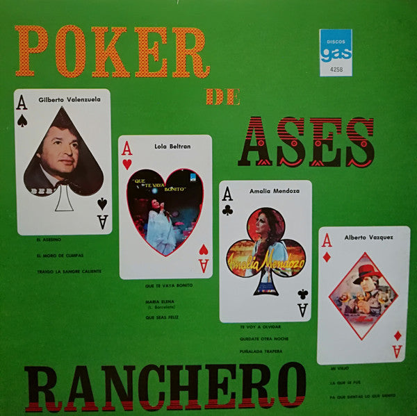 Various - Poker De Ases Ranchero - LP