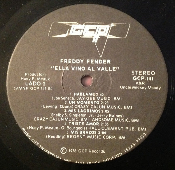 Freddy Fender  - Ella Vino Al Valle - LP