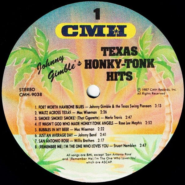 Various - Johnny Gimble's Texas Honky-Tonk Hits - LP