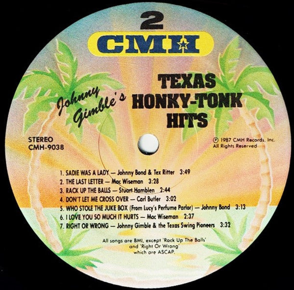 Various - Johnny Gimble's Texas Honky-Tonk Hits - LP