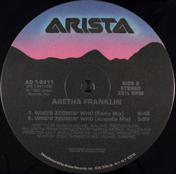 Aretha Franklin - Who's Zoomin' Who - LP