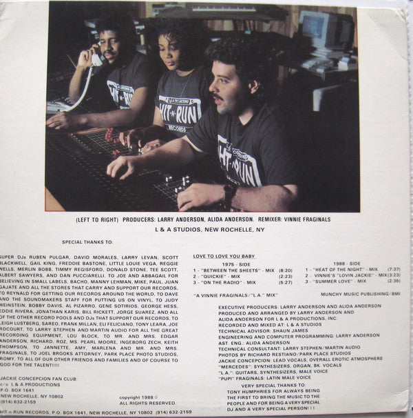 Jackie Concepcion - Love To Love You Baby - LP