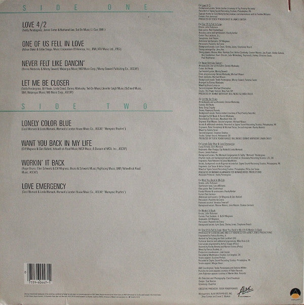 Teddy Pendergrass - Workin' It Back - LP