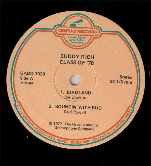 Buddy Rich - Class Of '78 - LP