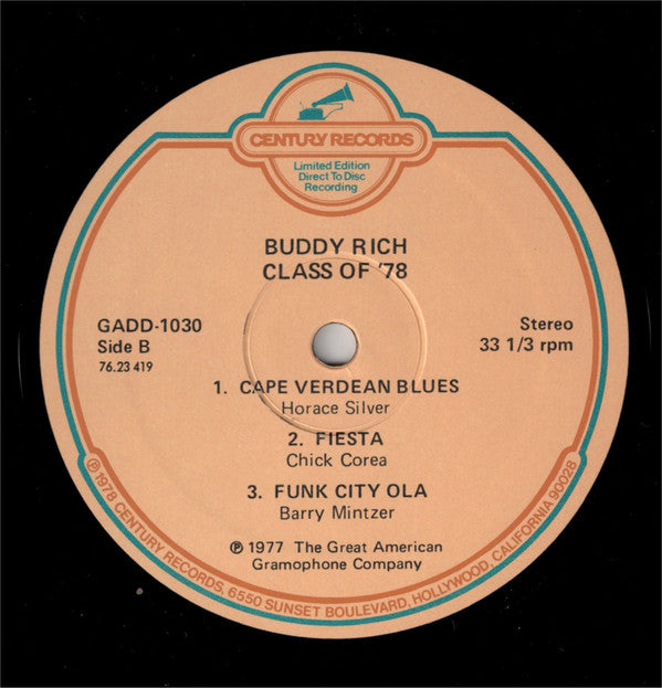 Buddy Rich - Class Of '78 - LP