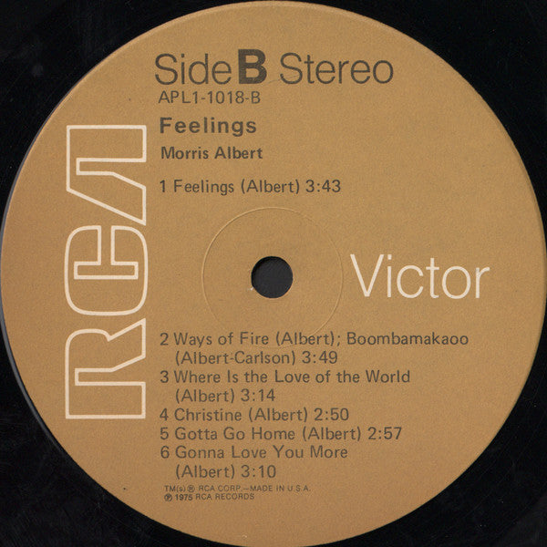 Morris Albert - Feelings - LP