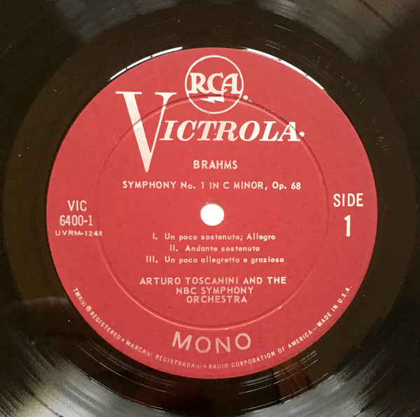 Toscanini*, NBC Symphony Orchestra, Brahms* - The Four Symphonies And "Haydn" Variations · Tragic Overture · Academic Festival Overture - LP