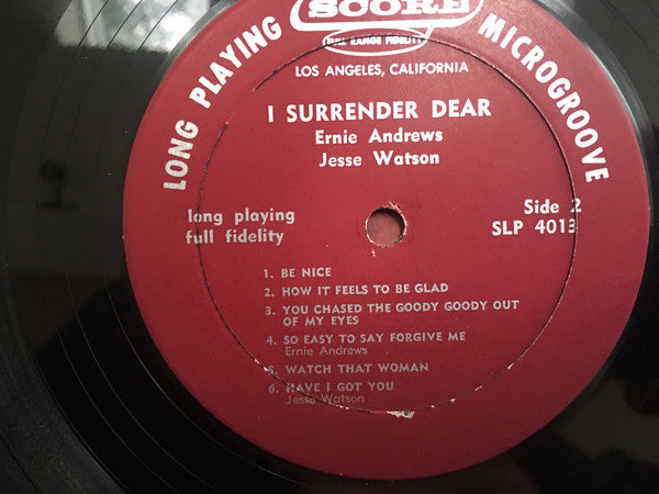 Al Hibbler, Ernie Andrews, Jesse Watson - I Surrender Dear - LP