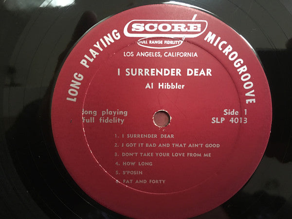 Al Hibbler, Ernie Andrews, Jesse Watson - I Surrender Dear - LP