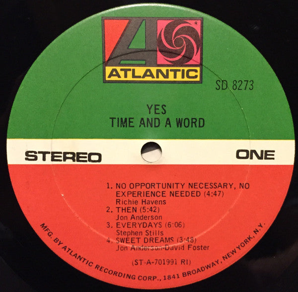 Yes - Time And A Word - LP