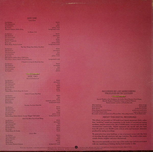 Ry Cooder - Bop Till You Drop - LP