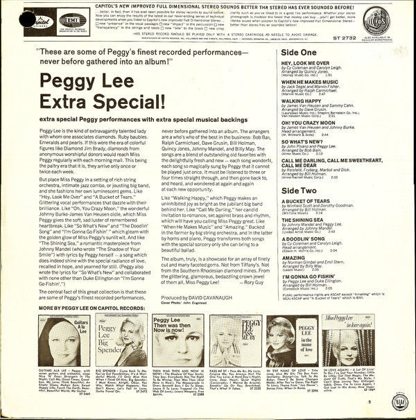 Peggy Lee - Extra Special! - LP