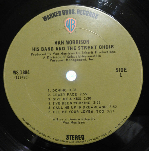 Van Morrison - His Band And The Street Choir - LP