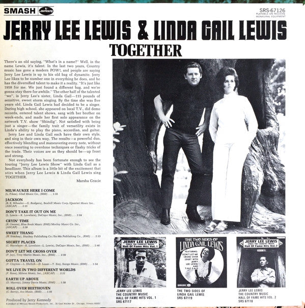 Jerry Lee Lewis & Linda Gail Lewis - Together - LP