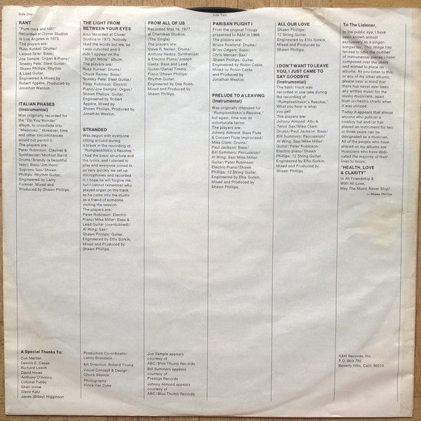 Shawn Phillips (2) - Spaced - LP