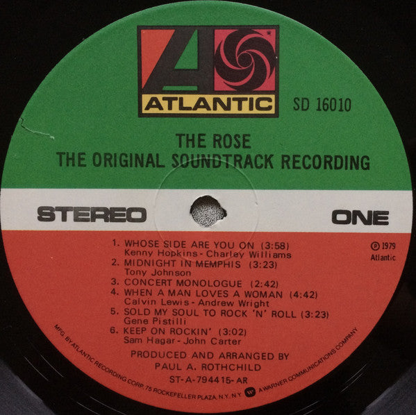 Bette Midler - The Rose - The Original Soundtrack Recording - LP