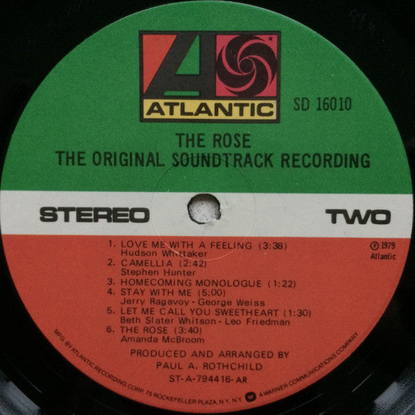 Bette Midler - The Rose - The Original Soundtrack Recording - LP