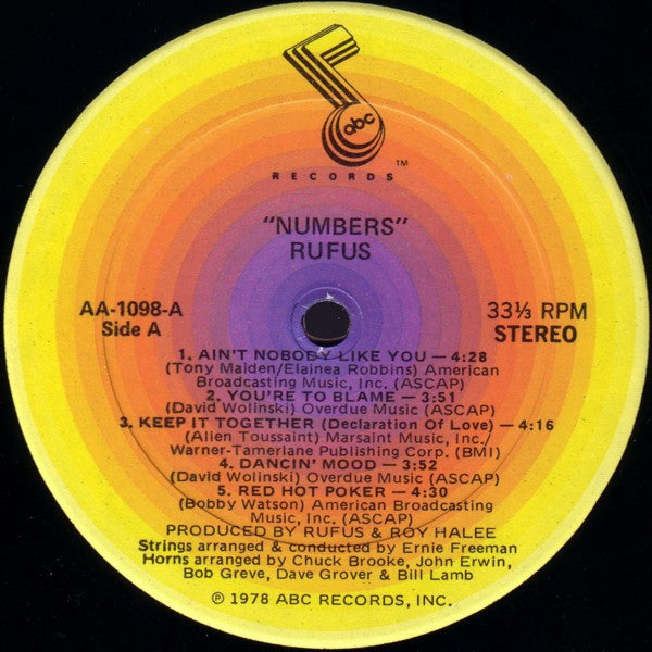 Rufus - Numbers - LP
