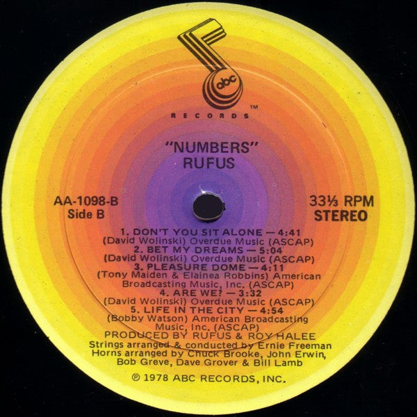 Rufus - Numbers - LP