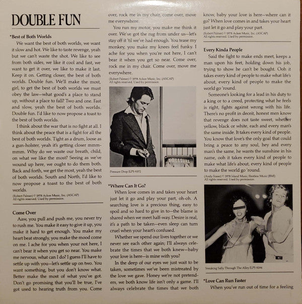 Robert Palmer - Double Fun - LP