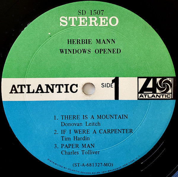 Herbie Mann - Windows Opened - LP
