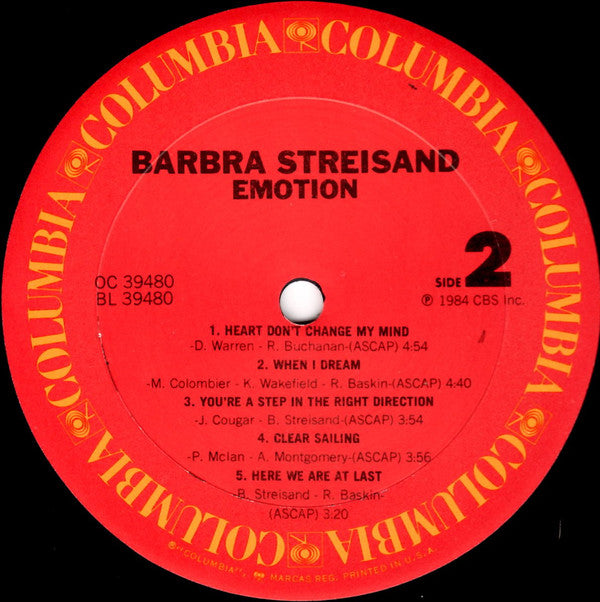 Barbra Streisand - Emotion - LP