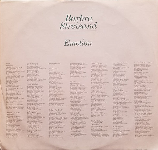 Barbra Streisand - Emotion - LP
