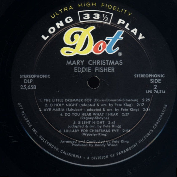 Eddie Fisher - Mary Christmas - LP