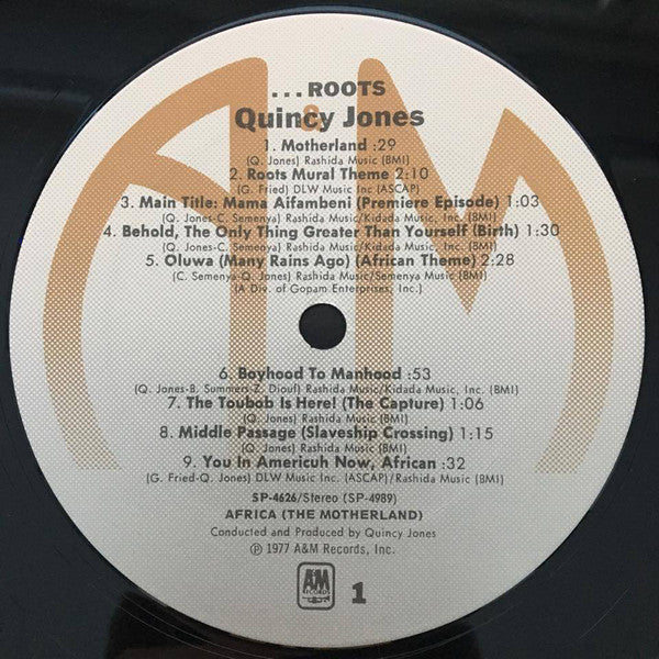 Quincy Jones - Roots (The Saga Of An American Family) - LP