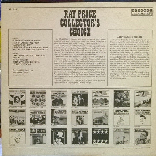 Ray Price - Collector's Choice - LP