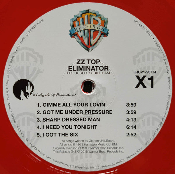 ZZ Top - Eliminator - LP
