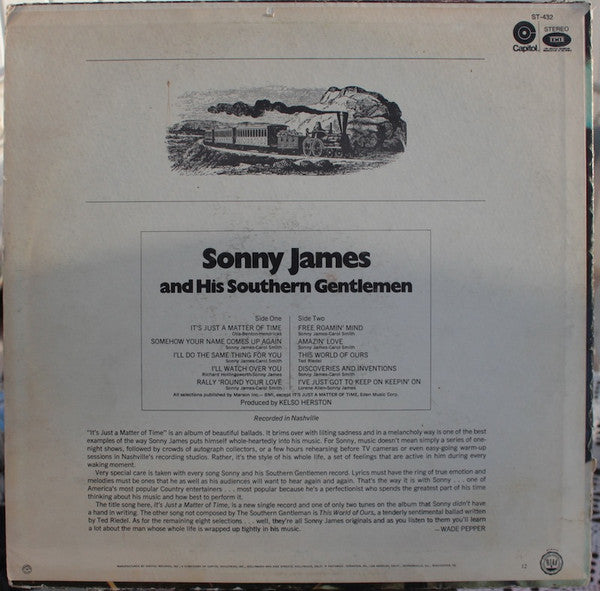 Sonny James - It's Just A Matter Of Time - LP
