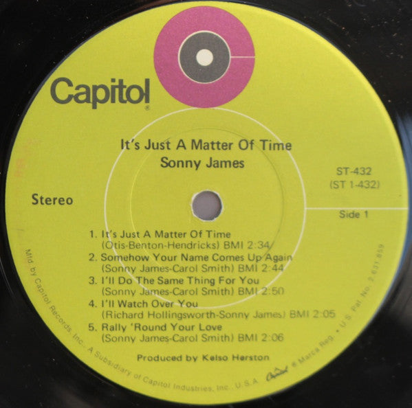 Sonny James - It's Just A Matter Of Time - LP