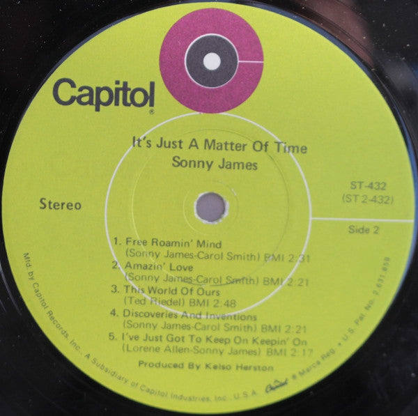 Sonny James - It's Just A Matter Of Time - LP