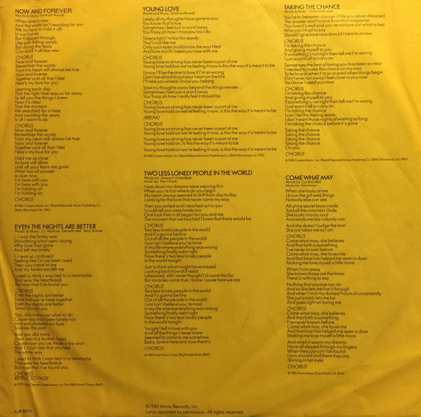 Air Supply - Now And Forever - LP