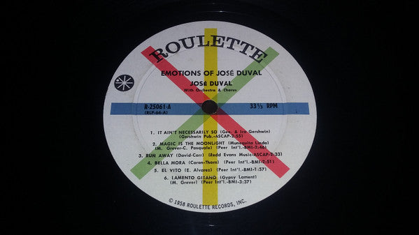 Jose Duval - Emotions Of Jose Duval - LP