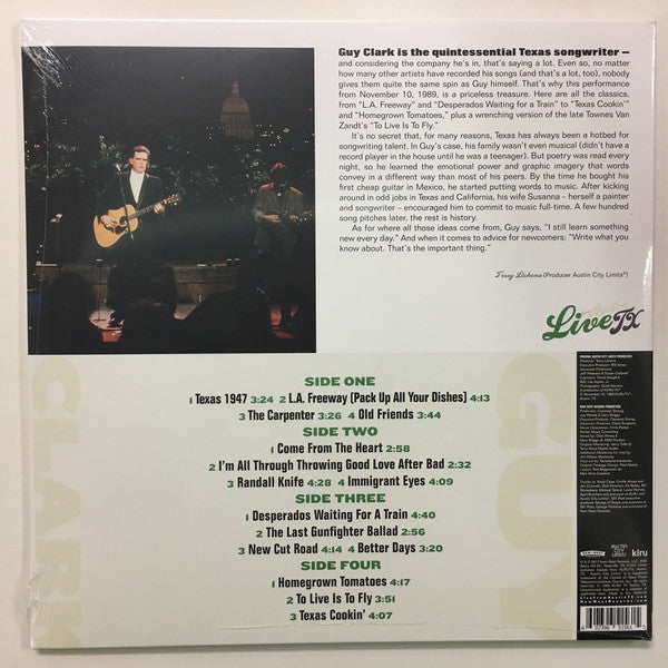 Guy Clark - Live From Austin TX - LP