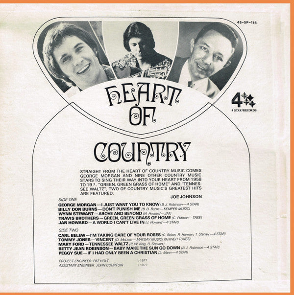 Various - Heart Of Country - LP