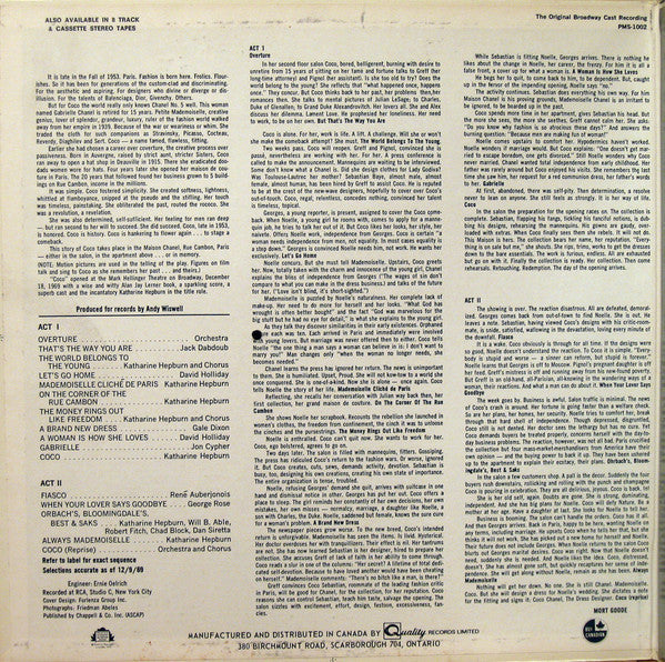 Katharine Hepburn - Coco - The Original Broadway Cast Recording - LP