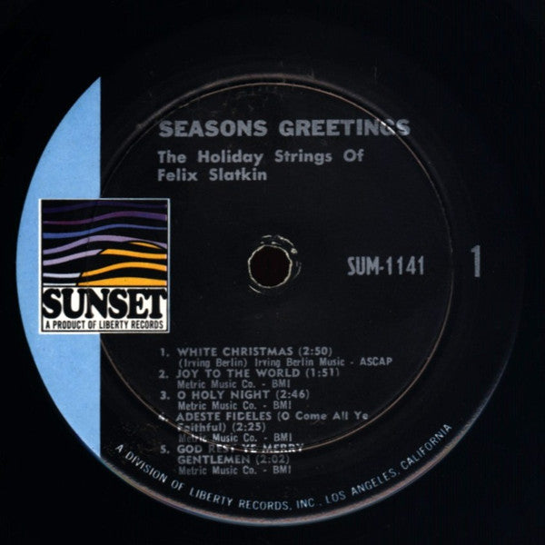 Felix Slatkin - Season's Greetings - The Holiday Strings Of Felix Slatkin - LP